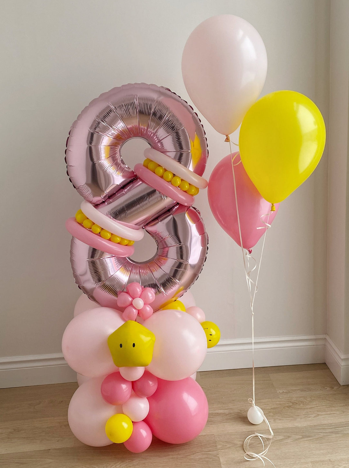 2 Cluster Number Arrangement+3 Helium Balloon