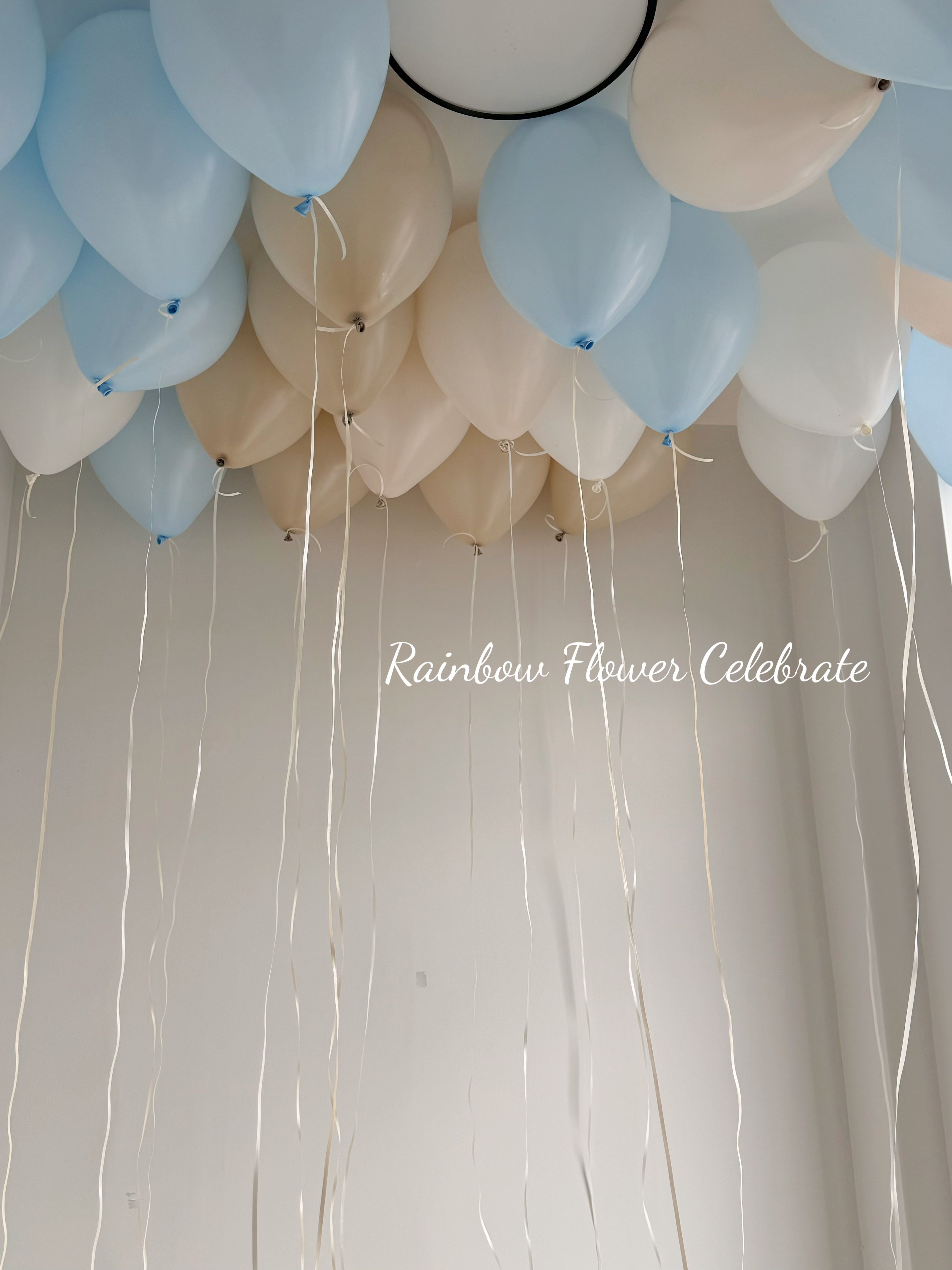 Ceiling Balloons - Rainbow Flower Celebrate