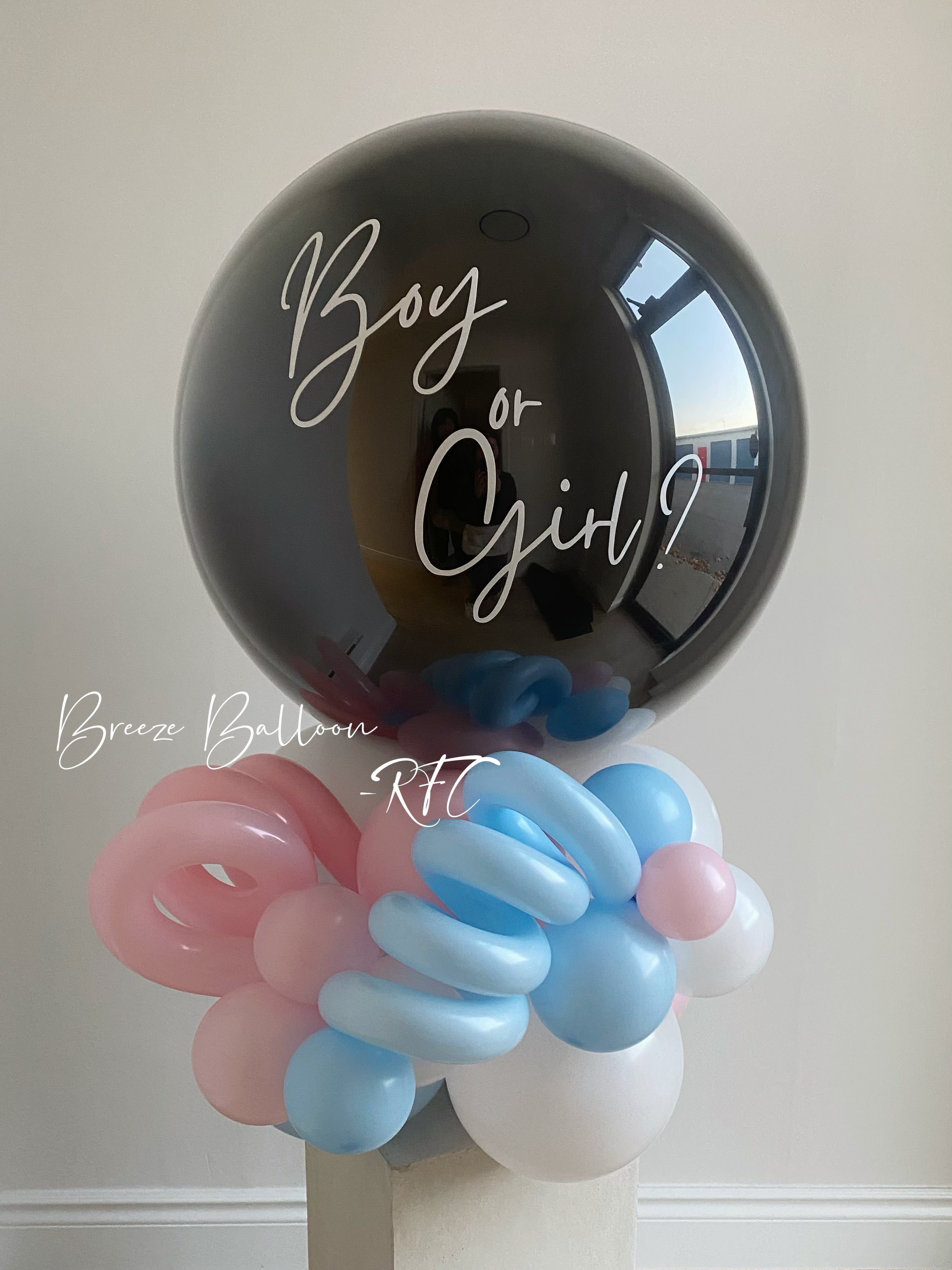 Mess Free Gender Reveal Surprise Balloon