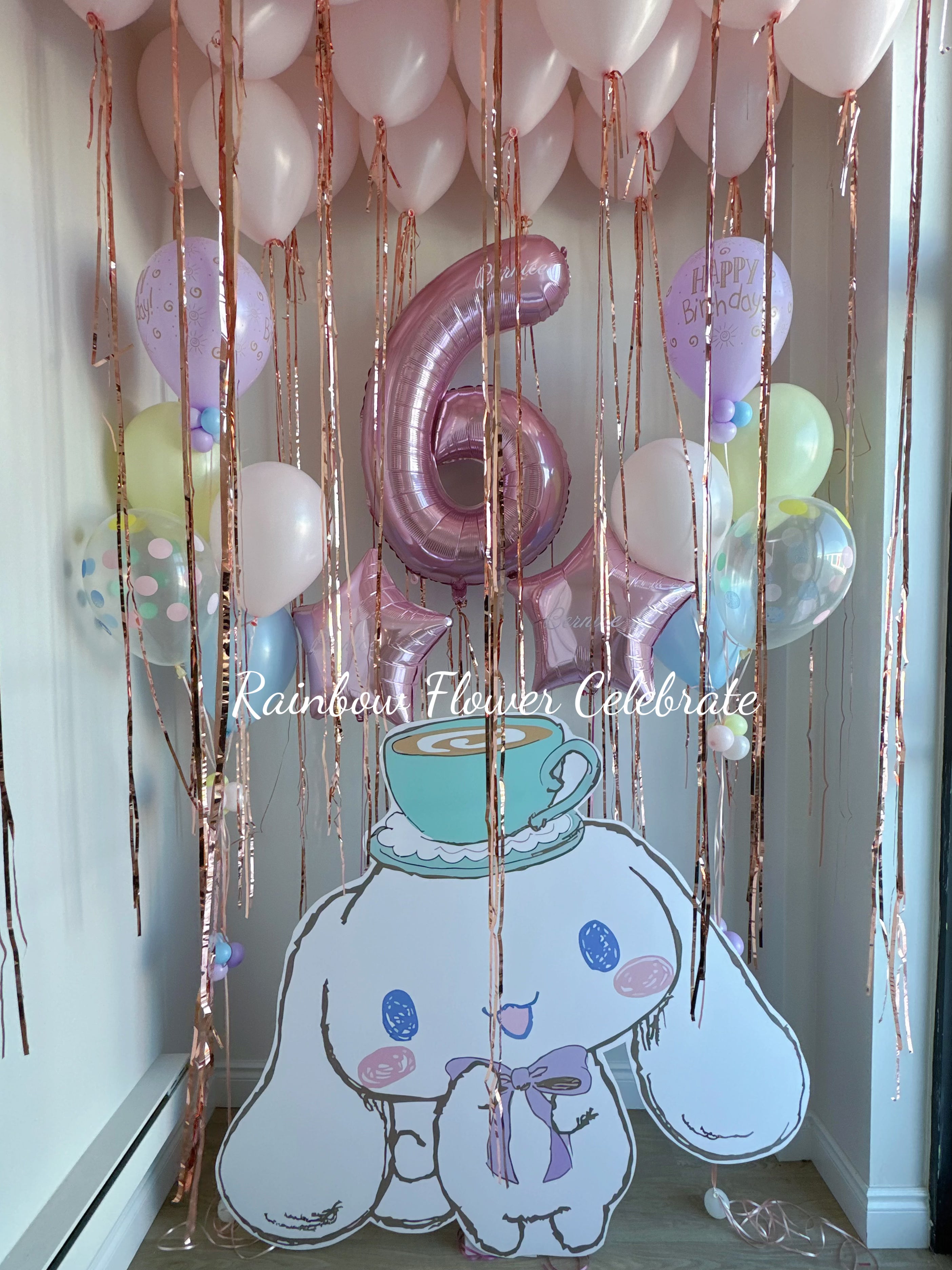 Ceiling Balloons with Shimmer Tassel