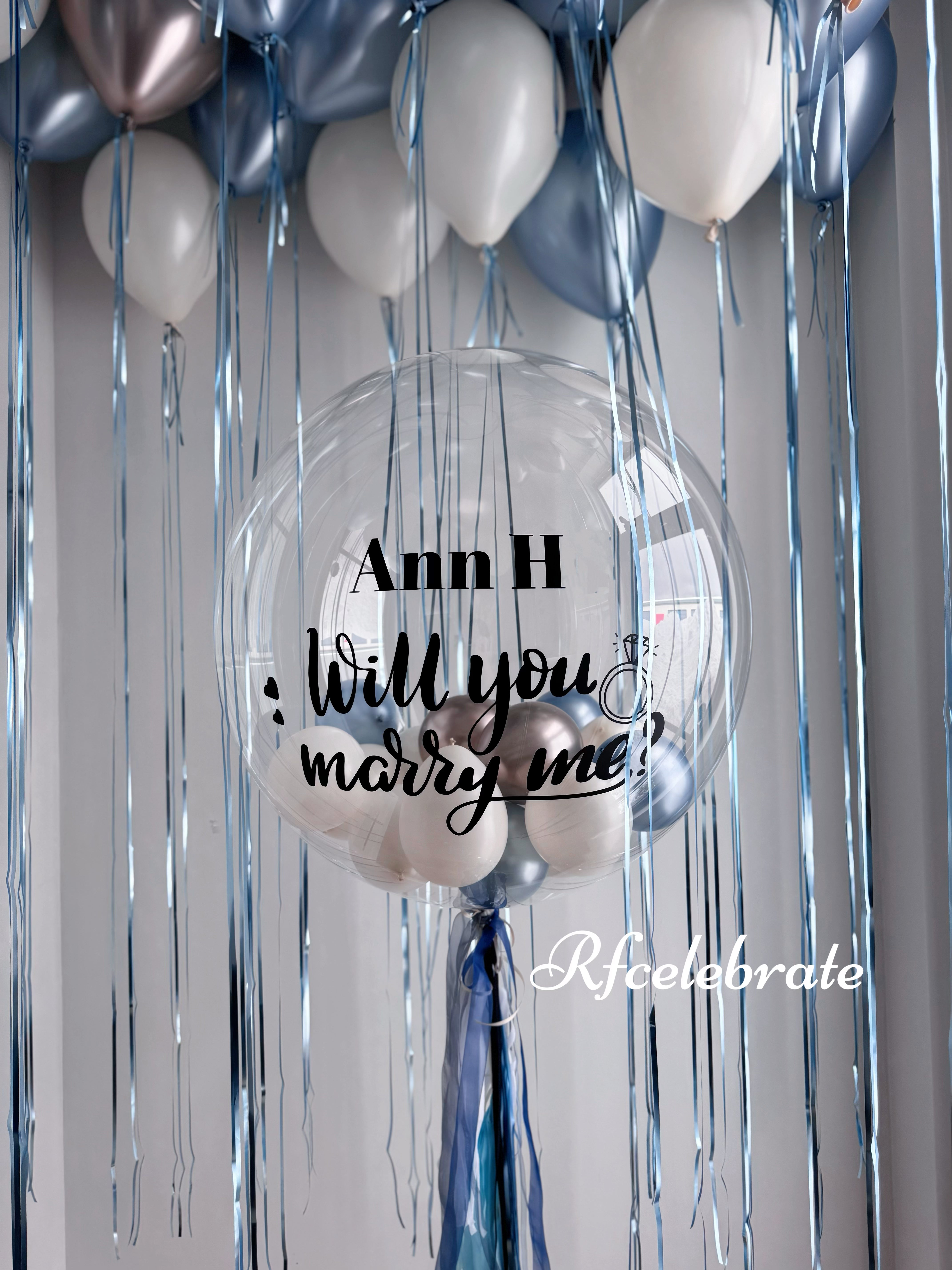 Ceiling Balloons with Shimmer Tassel