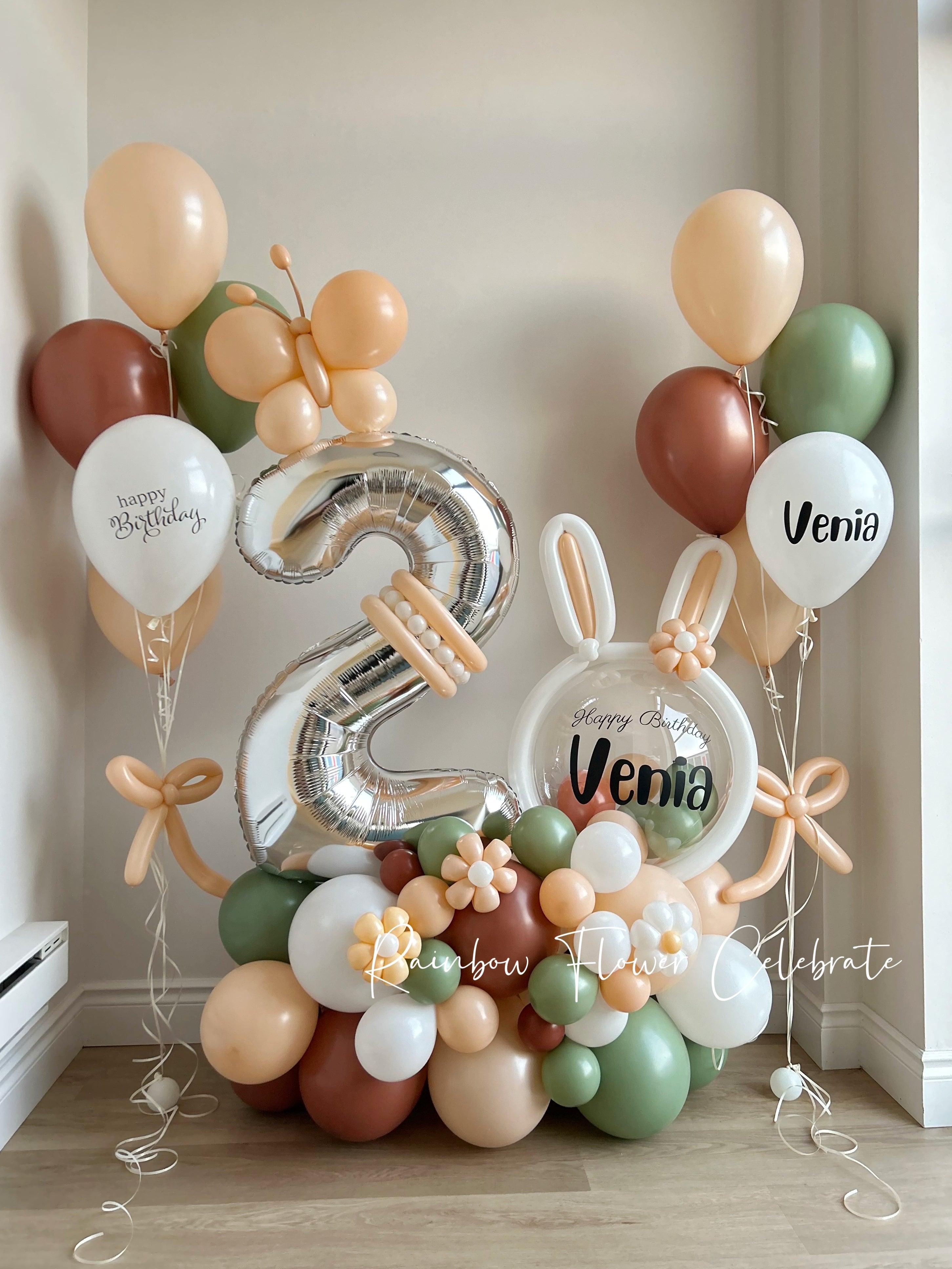 Personalized Balloon Inquiry Form - Rainbow Flower Celebrate